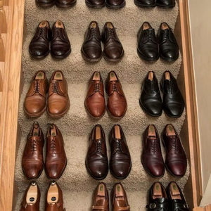 Increíbles Zapatos de vestir de cuero para hombre, cómodos zapatos de estilo blucher superior con punta abierta redonda, botas informales para funciones formales de otoño - Product Image 1