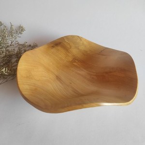 Bol en bois assiette avec bord bol à fruits fait main bol rustique décoratif pour pièce maîtresse - Product Image 5