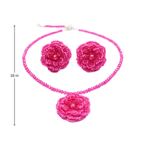 Parure de bijoux raffinée en perles de rosier, plaqué or 18 carats, style vintage, luxe romantique, zircon, idéale pour les soirées, style romantique - Product Image 2
