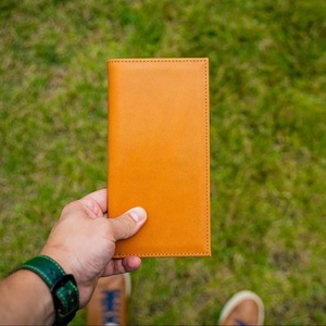 Porte-reçus en cuir véritable, étui pour chéquier, logo personnalisé, couleur personnalisée, style vintage, haute qualité, fait à la main, pour un usage quotidien - Product Image 1