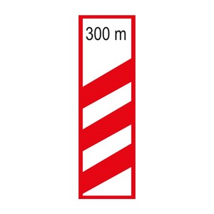 Segnale di Avvertimento Riflettente per Attraversamento Ferroviario T-28a con LED, Segnale di Sicurezza e Prudenza - Product Image 1