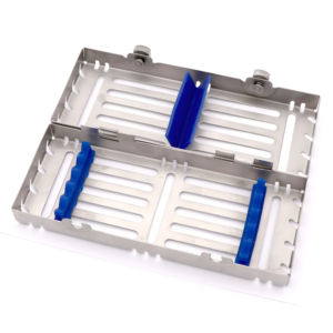 Cassette de Esterilización para Instrumentos Dentales de Acero Inoxidable, Fuente de Alimentación Manual, Bandeja Quirúrgica de Alta Calidad de 6 Piezas - Product Image 5