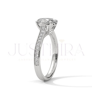 High Demand Affordable Oval Cut Diamond <b>Ring</b> Women Ideal for Daily Wear Gifts and Fashion Accessories Available for Best Price - Product Image 4