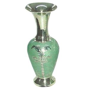 High Quality Brass Flower <b>Vase</b> With <b>Engraving</b> Green And Gold Finished For Home Decor Table Decoration Flower <b>Vase</b> - Product Image 2