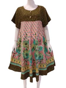 Klok 11ชุดนอนผ้าเรยอนสำหรับผู้หญิง, ชุดนอนผ้าเรยอนยาวถึงเข่าสวมใส่สบายสำหรับใส่ในฤดูร้อนผ้าใยสังเคราะห์ที่มีสไตล์ - Product Image 1