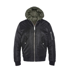 Chaqueta de bombardero informal para hombre de otoño invierno 2025 personalizada, abrigo de lona de alta calidad con mangas largas con capucha - Product Image 6