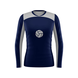 Camiseta de voleibol de gama alta con impresión de sublimación de número de nombre de equipo personalizado para jugadores competitivos de escuadrones universitarios - Product Image 5