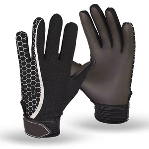 Meilleurs gants de gardien de but de football unisexes à bas prix, en PU, réglables, avec protection des doigts, de haute qualité, pour le sport - Product Image 1