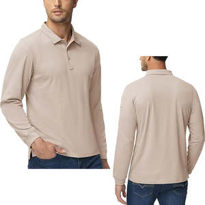 Polo de Golf de manga corta para hombre, camisetas de polo de golf, venta al por mayor, nueva tela personalizada, lienzo, bordado, estampado, ropa de hombre sólida - Product Image 2