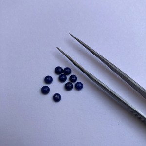 Pierre de Lapis Lazuli Bleu Naturel de 3mm Cabochon Rond Calibré Pierres Précieuses Libres au Prix d'Usine Fabricant Pierre Semi Précieuse - Product Image 1