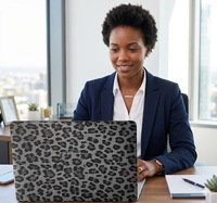 Housse pour MacBook en cuir PU imperméable Leopard pour MacBook Air Pro 13 14 15 16 pouces