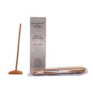 Varitas de incienso de madera para el hogar, varitas de incienso tibetanas, hechas a mano, orgánicas, con soporte de madera - Product Image 1