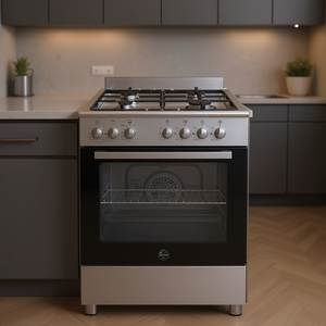 Cocina de Gas La Germania de 4 Zonas con Horno de Gas SE664GX 24 de Acero Inoxidable Clase A 59.8 X 61 X 89.3 cm - Product Image 3