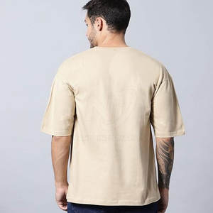 100% coton surdimensionné grande taille Logo personnalisé T-Shirt pour hommes Fabriqué au Pakistan pour la vente en ligne - Product Image 5