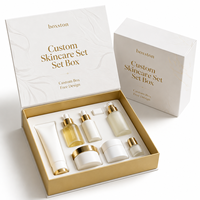 Emballage personnalisé en boîte magnétique pour ensemble de sérums de soin de la peau avec fournisseur d'emballages cosmétiques et de boîtes cadeaux haut de gamme