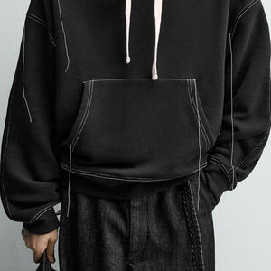 Sweat à capuche à manches longues de haute qualité pour hommes, prix de gros, avec logo personnalisé, design pull-over, parfait pour les acheteurs en gros, prix avantageux - Product Image 5