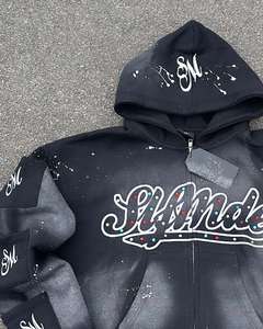 Sudadera con capucha para hombre con logotipo impreso de alta calidad y nuevo diseño personalizado, ropa para hombre, sudaderas con capucha de gran tamaño de alta calidad para hombre - Product Image 5