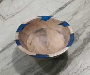 Resina hecha a mano/vajilla de mesa de madera personalizable nuevo diseño cuenco para servir para el hogar/jardín para cocina y fiesta - Product Image 5