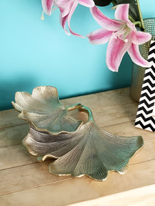 Creative Metal Ginkgo Leaf Platter Hotel Restaurant Room in Affordable Price - Product Image 3
