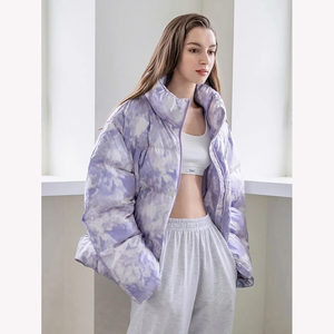 เสื้อแจ็คเก็ตพัฟเฟอร์หนานุ่มสำหรับผู้หญิงรุ่นใหม่ล่าสุด คอปกแบบมีฮู้ด ซิปยาว แขนยาว ลายเรียบ สีพื้น ระบายอากาศได้ดี อุ่นสบาย - Product Image 6