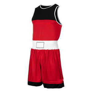 Ensemble de veste et short de boxe sur mesure, logo frontal, spandex/polyester, haute qualité, séchage rapide, durable, unisexe, ensembles d'uniformes MMA sur mesure - Product Image 6