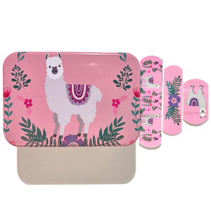 Caja de hojalata con patrón personalizado de tres tamaños de dibujos animados a prueba de agua tiritas para niños, fabricante de tiritas de alta calidad a bajo precio - Product Image 5