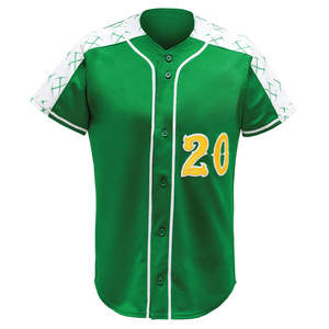 Uniforme de baseball à manches courtes sur mesure pour homme, 100% polyester, séchage rapide, respirant, maillot de sport en gros, taille plus - Product Image 1