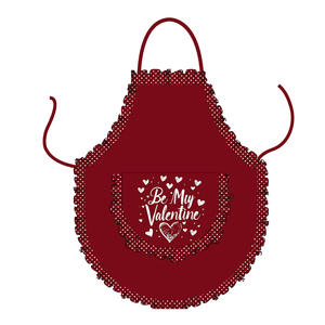Custom Logo Kitchen Apron Cotton <b>Cooking</b> Canvas Printed Valentine Design Apron for Coffee Shop - Product Image 4