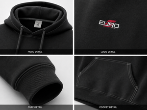 Sweat-shirt à capuche en coton pour homme, coupe classique, couleur unie, logo sur le devant, style décontracté, idéal pour l'automne - Product Image 6