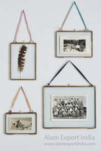 กรอบรูปตกแต่งที่สร้างสรรค์มีเอกลักษณ์เฉพาะสำหรับตกแต่งบ้านกรอบรูปโลหะเรขาคณิตสีทอง - Product Image 6