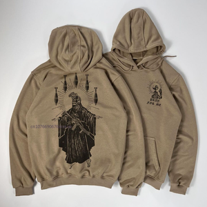 American Street for Tide Patrón personalizado Impresión Pullover Sudadera con capucha para hombres Mujeres Color sólido Sudadera deportiva Tendencia - Product Image 6