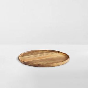 Plateau rectangulaire en bois naturel avec poignées en laiton Plateau de service élégant pour la maison et la cuisine Plateau en bois écologique - Product Image 5