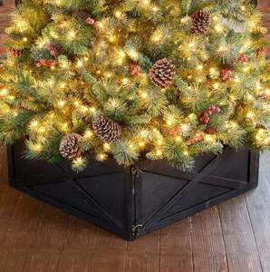 Soporte de árbol de Navidad de madera maciza de lujo al por mayor, decoración elegante inspirada en la naturaleza para el hogar, Año Nuevo, fiesta de Navidad - Product Image 6
