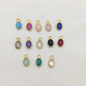 Pequeño Dije Ovalado de Rubí Teñido de 4x6 mm con Bisel, Plata de Ley 925, Gema Facetada, Suministros de Joyería al por Mayor - Product Image 6