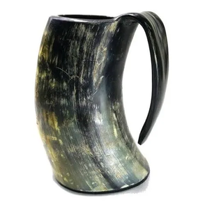 Taza de Cuerno de Búfalo Ecológica, Suministro al por Mayor de Tazas de Cuerno con Diseño Clásico Grabado - Product Image 3