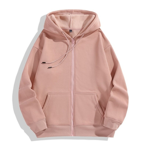 2025 personnalisé qualité professionnelle automne et hiver coupe-vent chaud à capuche Polyester/coton solide motif teinture-technique unie - Product Image 5