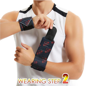 Deportes Fitness y entrenamiento de fuerza muñequeras vendaje de poliéster ajustable para levantamiento de pesas transpirable soporte deportivo - Product Image 4