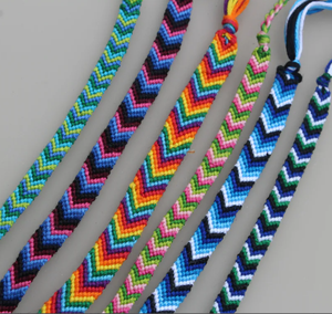 Friendship <b>Bracelet</b> or Anklet Chevron - Colorful - <b>String</b> - Trendy - *CUSTOMIZABLE* - Product Image 2