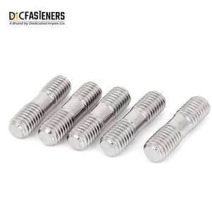 สลักเกลียวสกรูปลายคู่สำหรับ M48 M3สเตนเลสสตีลคาร์บอนชุบสังกะสี M14เกลียว M20ขนาด M6 M8รุ่นขนาด M10 - Product Image 2