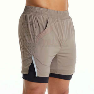 Pantalones Cortos Deportivos Ligeros para Hombre, Pantalones Cortos de Fitness de Doble Capa, Pantalones Cortos de Gimnasio de Secado Rápido, Pantalones Cortos de Ejercicio de Doble Capa para Hombre - Product Image 2