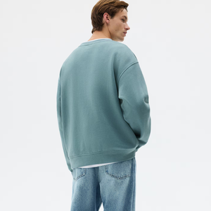 High Quality Custom Heavyweight 100% Cotton <b>Sweater</b> 400gsm French Terry <b>Crewneck</b> Sweatshirt Unisex Streetwear - Product Image 3