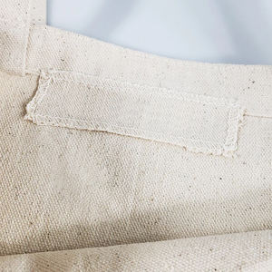 Bolso de mano de lona de algodón con logotipo personalizado de alta calidad, bolso de compras reutilizable de gran tamaño para mujer, patrón liso de gran capacidad - Product Image 4