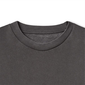 Unisex Solid Color Cotton Fleece <b>Sweatshirt</b> Custom Oversized Crewneck Pullover Streetwear Casual Plain Jumper cotton blended - Product Image 4