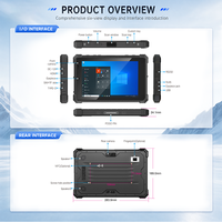 Tablette industrielle CENAVA 10 pouces, tablette robuste Win, IP68, N5100, faible consommation d'énergie, batterie 10000 mAh