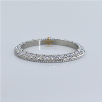 Stock en gros Lunette de montre en acier inoxydable 36 mm avec diamants, Cadran de luxe en moissanite, Accessoire, Logo personnalisé, Modèle Mantra Diamond 001