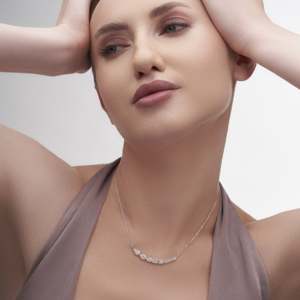 Collar de Diamantes Cultivados en Laboratorio Moonlit Grace de 327 Quilates en Oro Blanco de 14K, Joyería de Lujo Hecha a Mano, Regalo de Aniversario - Product Image 3