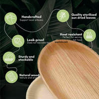 Meilleure Offre : Plateau de Service Ovale Jetable Écologique Areca – Biodégradable, Recyclable, Étanche, Compostable – Idéal pour les Événements