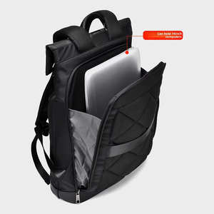 กระเป๋าเป้สะพายหลังแล็ปท็อปแบบม้วนปิดด้านบน ดีไซน์ทันสมัยสำหรับผู้ชาย สไตล์ลำลอง เหมาะสำหรับการเดินทาง กันน้ำ  รับสกรีนโลโก้ตามสั่ง  สินค้ามาใหม่  ลดราคา - Product Image 4