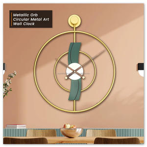 Horloge murale au design rustique, aspect moderne pour la décoration de bureau à domicile, fabrication artisanale - Product Image 3