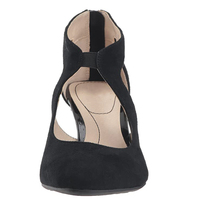 Chaussures de danse à talon confortable, chaussures de Ballet en toile extensible pour femmes